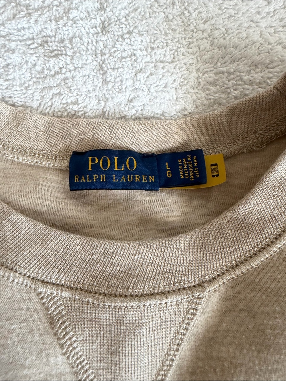 Polo by Ralph Lauren womens Crewneck Sweatshirt - Tan - Picture 2 of 3